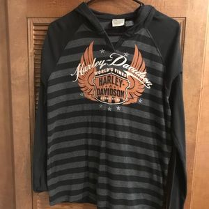 Long sleeve light weight hoodie